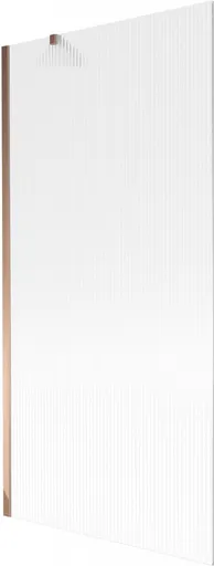 MEXEN/S Next vanová zástěna FIX 90 x 150, proužky, růžové zlato 895-090-000-00-09-60