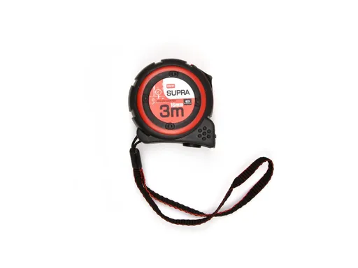 Metr svinovací 3m/16mm červený na kartě