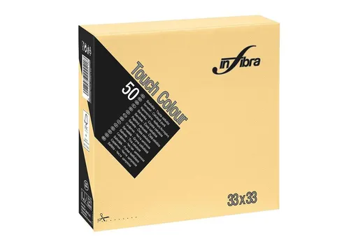 Ubrousky papírové INFIBRA 2vrs. 33x33cm slonová kost 50ks