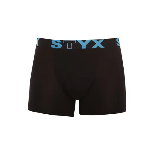 Styx Pánské boxerky long sportovní guma černé (U961) L