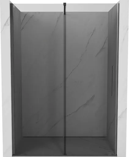 MEXEN/S Velar posuvné sprchové dveře 160, grafit, grafit kartáčovaná 871-160-000-41-66