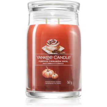 Yankee Candle Pumpkin Cinnamon Swirl vonná svíčka 567 g