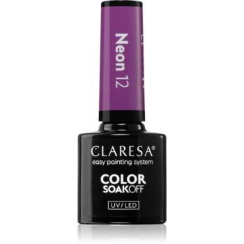 Claresa SoakOff UV/LED Color Neon géles körömlakk árnyalat 12 5 g