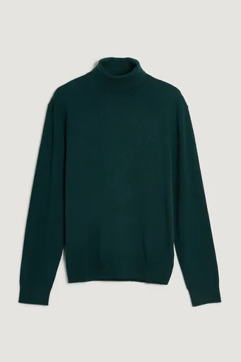ROLÁK GANT COTTON CASHMERE TURTLENECK TARTAN GREEN