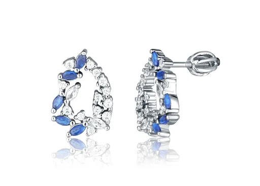 JVD Blyštivé stříbrné pecky se zirkony SVLE0801SH2M1SR