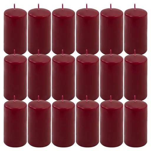 Vínová parafínová svíčka 11,5 cm, 30 h hoření, sada 18 ks