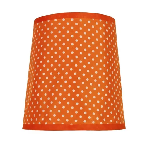 stínidlo pro Gala oranžové tečkované E14