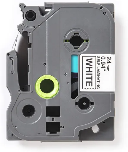 Kompatibilní páska s Brother TZ-SL251 / TZe-SL251, 24mm x 8m, černý tisk / bílý podklad