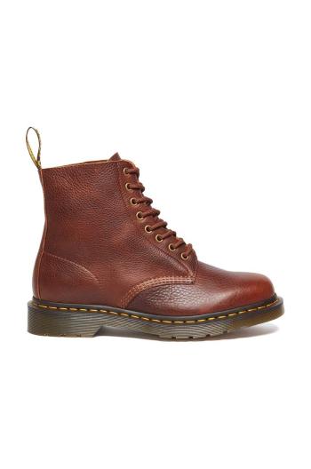 Kožené workery Dr. Martens 1460 Pascal Ambassador hnědá barva, na plochém podpatku, DM31976253