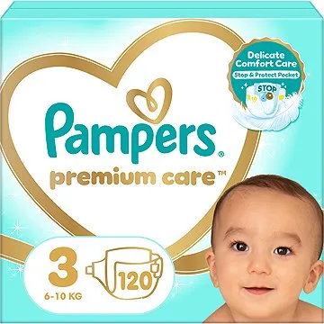 PAMPERS Premium Care Midi vel. 3 (120 ks) (4015400465461)
