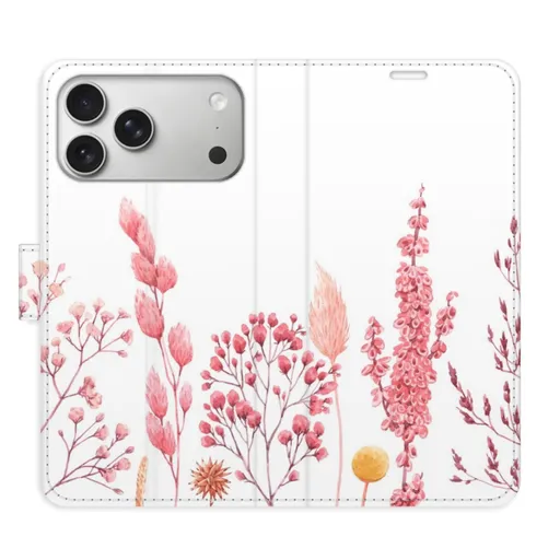 Flipové pouzdro iSaprio - Pink Flowers 03 - iPhone 17 Pro Max