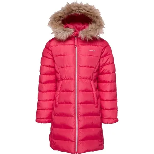LOAP INDALA Dívčí zimní kabát, růžová, velikost 122-128