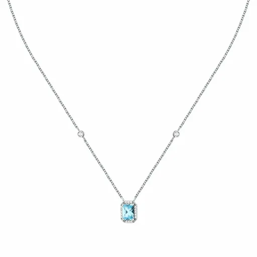 Morellato Náhrdelník se světle modrým zirkonem Tesori SAIW315