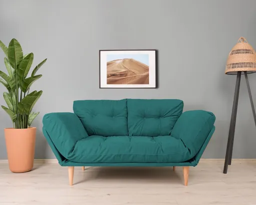 Trojmístná rozkládací pohovka Nina Daybed - Petrol Green GR124