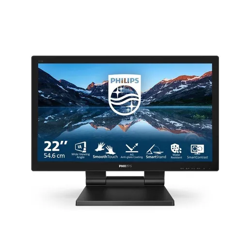 Philips MT 21, 5" 222B9TA - 1920x1080, VA, 60Hz, Dotykový, D-Sub, DVI, HDMI, DP, USBhub, Repro