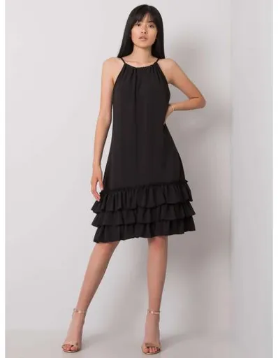 Dámské šaty s volánem Routh RUE PARIS černé