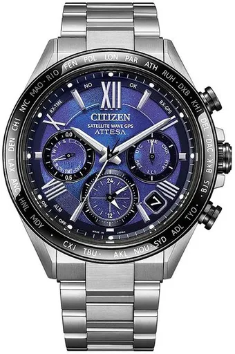 Citizen Attesa Satellite Wave GPS Unite With Blue Limited Edition CC4075-50L