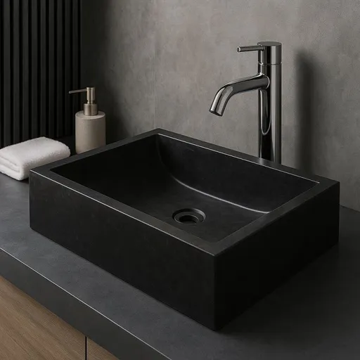 Indera Vester Black 57052 Umyvadlo z přírodního kamene