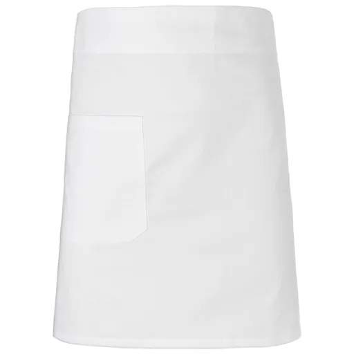 Neutral Číšnická zástěra do pasu z organické Fairtrade bavlny - Bílá