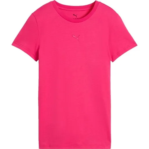 Puma ESSENTIALS CENTRED CAT LOGO TEE Dámské triko, růžová, velikost