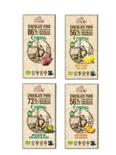 Dárková sada BIO čokolád 4ks