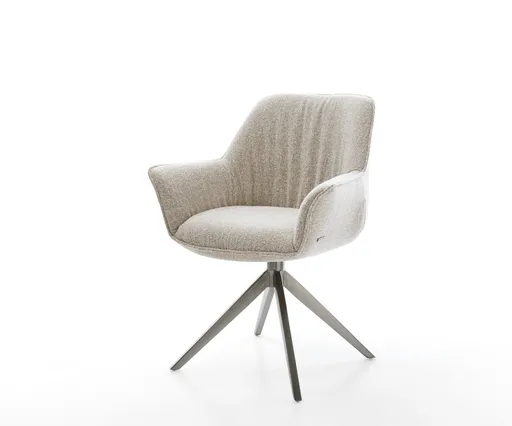 Jídelní židle Keila-Flex s područkami látka Měkký béžová