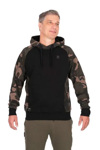 Fox Rybářská Mikina Black/Camo Pullover Premium 310 Hoodie,Fox Rybářská Mikina Black/Camo Pullover Premium 310 Hoodie