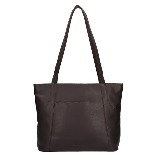 Kožená dámská kabelka přes rameno SendiDesign Marta - hnědá