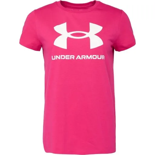 Under Armour LIVE SPORTSTYLE GRAPHIC SS Dámské triko, růžová, velikost S