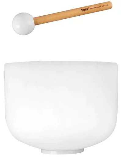 Sela 10" Crystal Singing Bowl Frosted G - 440 Hz