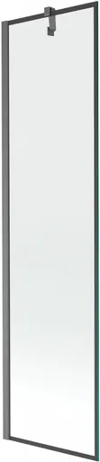 MEXEN/S Next vanová zástěna FIX 50 x 150, černá vzor, grafit kartáčovaná 895-050-000-00-70-66