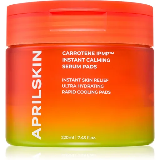 APRILSKIN Carrotene IPMP Instant Calming Serum Pads čisticí tampónky se zklidňujícím účinkem 80 ks