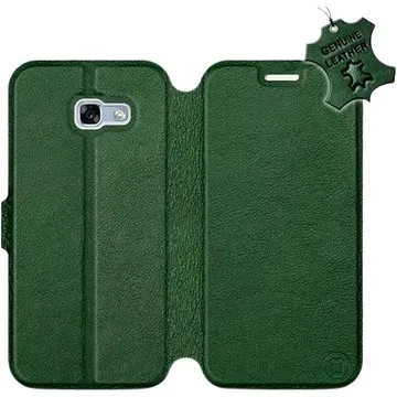 Flip pouzdro na mobil Samsung Galaxy A5 2017 - Zelené - kožené -   Green Leather (5903226527083)