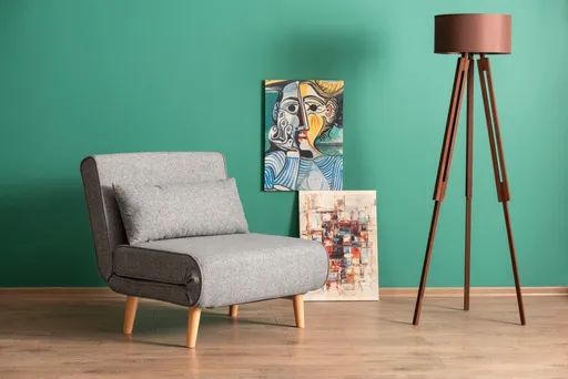 Rozkládací křeslo Folde Single - Light Grey