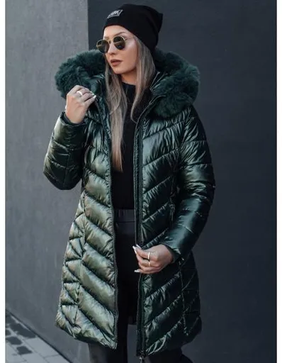 Dámská prošívaná zimní bunda BELLATRIX zelená