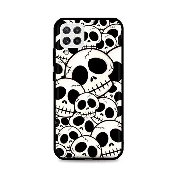 TopQ LUXURY Samsung A22 pevný Skulls 65418 (Sun-65418)