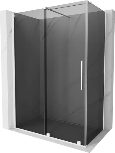 MEXEN/S Velar sprchový kout, posuvné dveře 160 x 80, grafit, bílá 871-160-080-41-20
