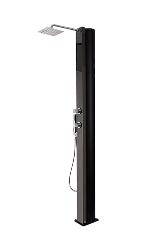 Hanscraft Solární sprcha BORA s ruční sprchou (antracit / kávová)