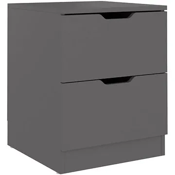 SHUMEE Noční stolek šedý 40 × 40 × 50 cm dřevotříska, 326727 (326727)