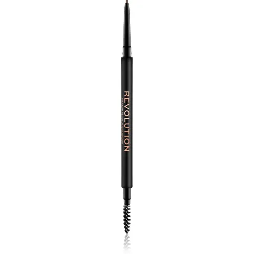 Makeup Revolution Precise Brow Pencil precizní tužka na obočí s kartáčkem odstín Brown 0.05 g