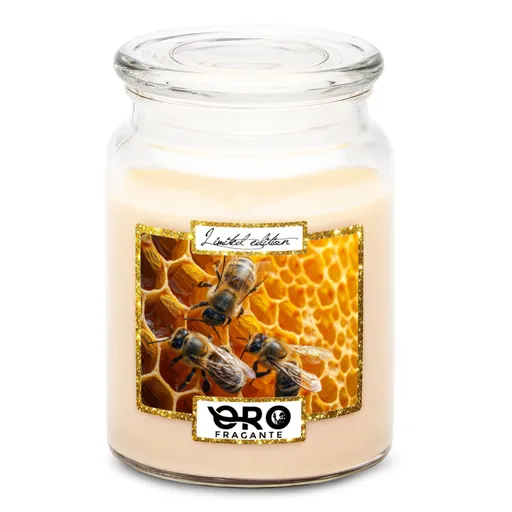 Svíčka Včely na plástvi (Vůně svíčky: Vanilka)