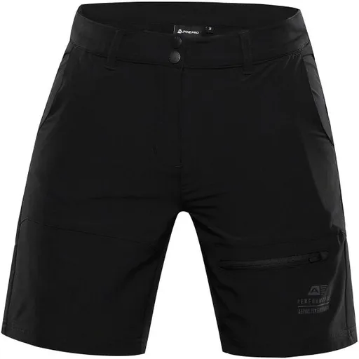 ALPINE PRO BAKA Dámské šortky, černá, velikost