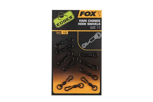 Fox Obratlík Edges Kwik Change Hook Swivels 10ks - vel.10,Fox Obratlík Edges Kwik Change Hook Swivels 10ks - vel.10