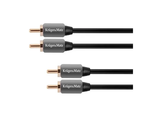 Kabel 2x Cinch konektor/2x Cinch konektor 0,5m KRUGER