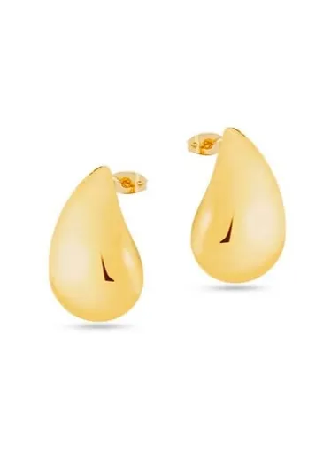 Liu Jo Slušivé pozlacené náušnice z oceli Tear Drop LJ2721