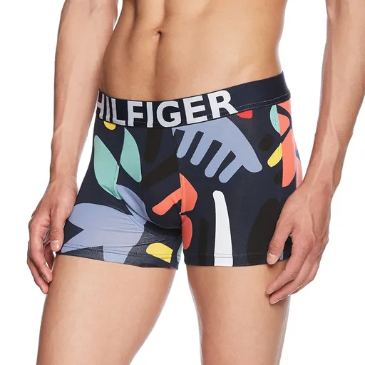 Tommy Hilfiger pánské tmavě modré boxerky Abstract UM0UM00738 SM