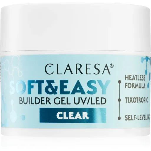 Claresa Soft&Easy Builder Gel podkladový gel na nehty odstín Clear 45 g