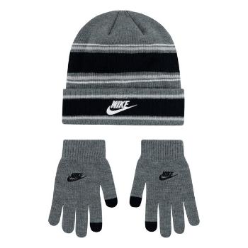 Nike multi stripe beanie set o/s