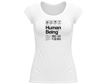 Dámské tričko velký výstřih Human Being