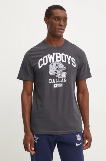 Bavlněné tričko Nike Dallas Cowboys šedá barva, s potiskem, N199-06F-7RD-5F1